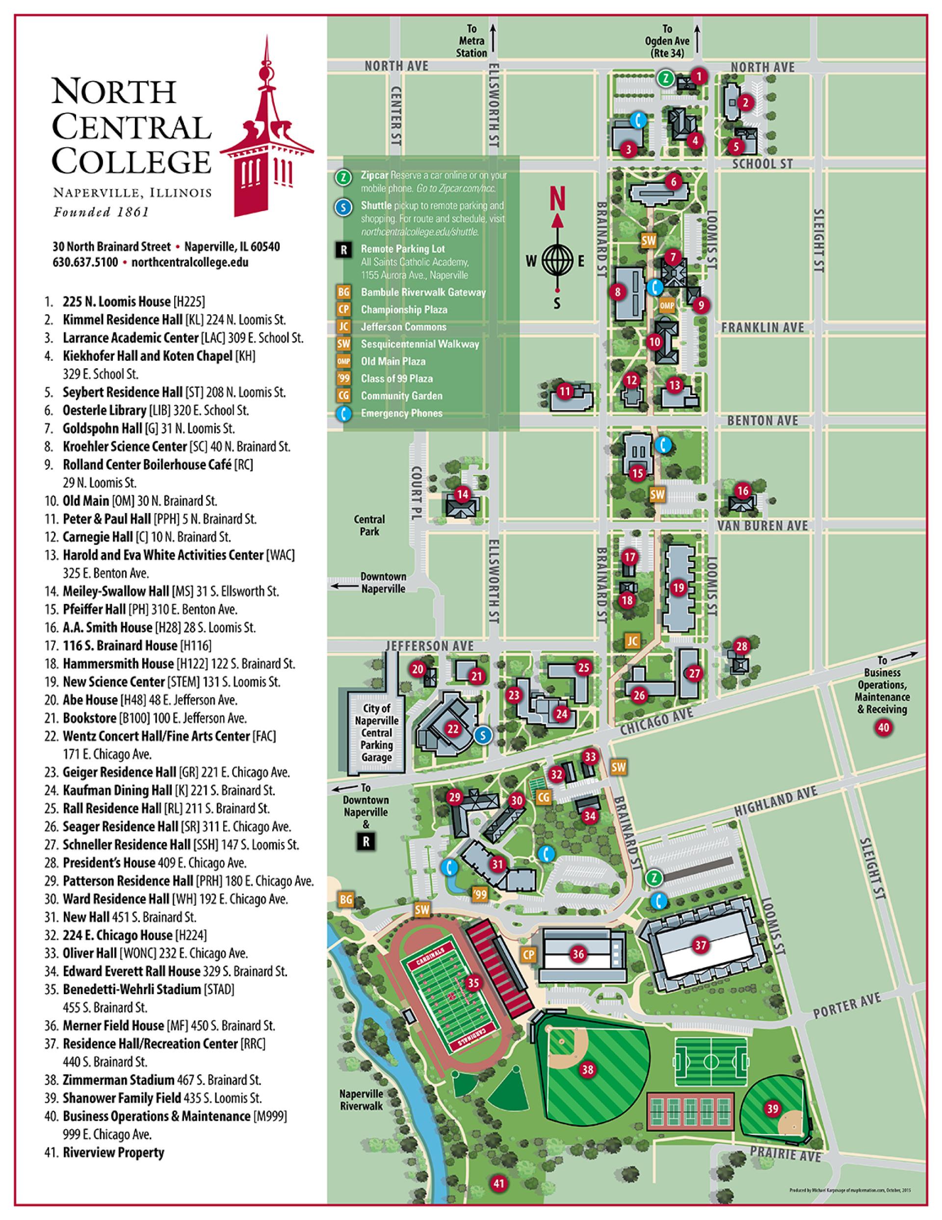 Rccc North Campus Map